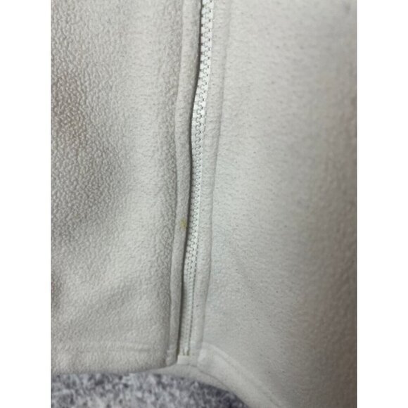 The North Face Vest Women’s S White Grey Zip-Up Fleece Jacket Gorpcore Casual - Picture 14 of 15